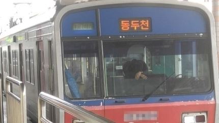 오류동역 지하철역 사고 기관사 모습 (사진=SNS)