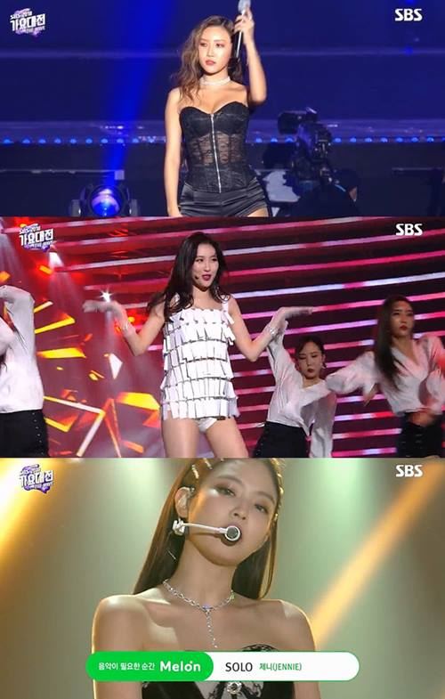 화사 의상논란(사진=가요대전)