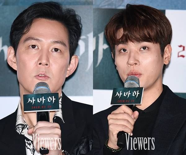 이정재 박정민(사진=이현지 기자)