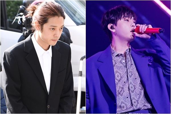 정준영 경찰 출석 현장(왼쪽) 용준형(사진=이현지 기자, 어라운드어스)