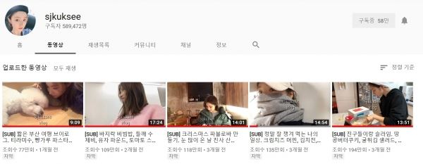 연예인까지 빠진 브이로그(사진=신세경 유튜브 채널 캡처)