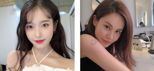 (사진=아이유·아이비 인스타그램)