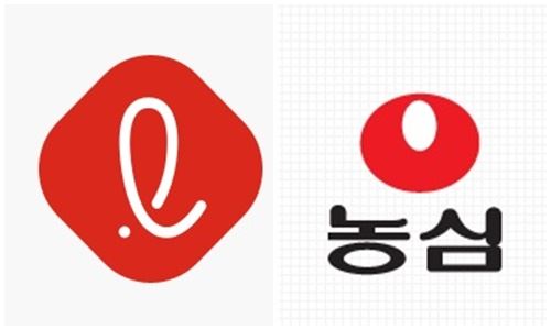 사진=롯데, 농심 로고